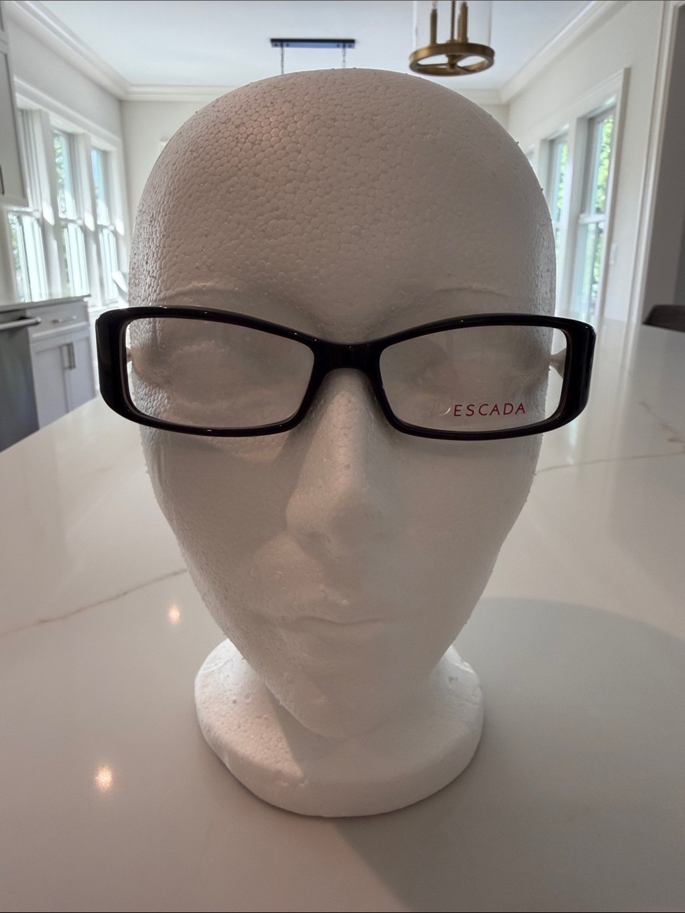 Escada Black Rectangular Glasses-made in Italy